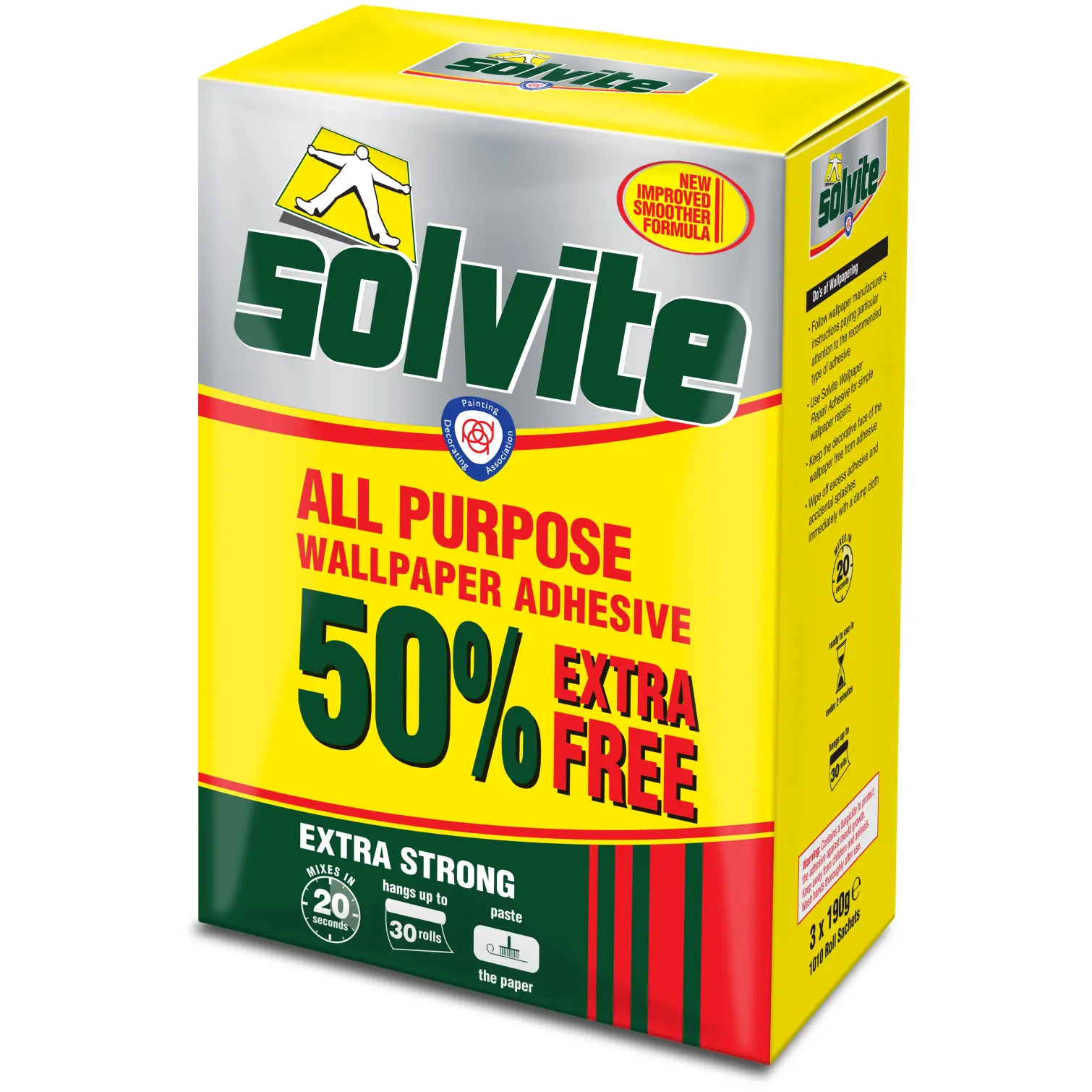 Solvite 20 Roll + 50% foc All Purpose Paste 30 Roll
