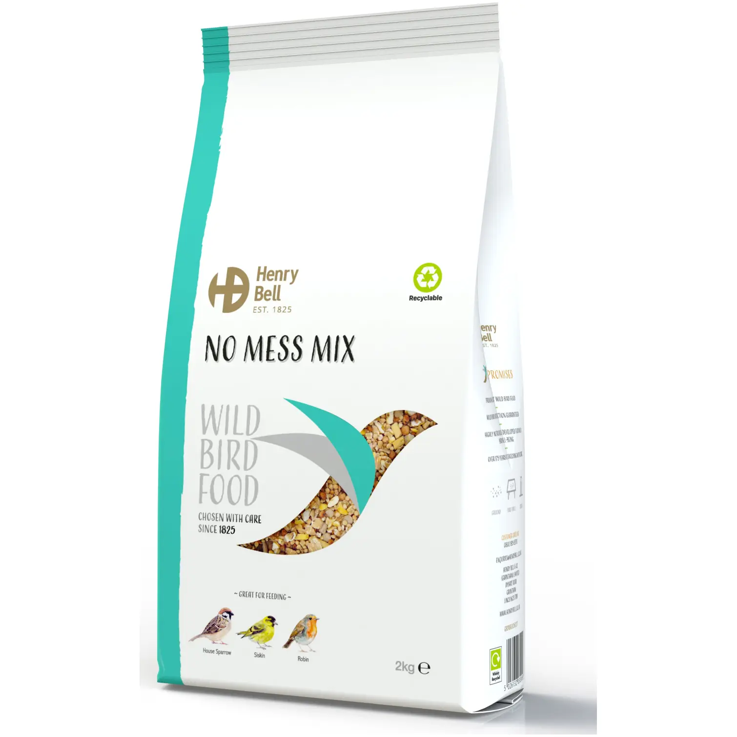 Henry Bell Wild Bird Food No Mess Mix 2kg