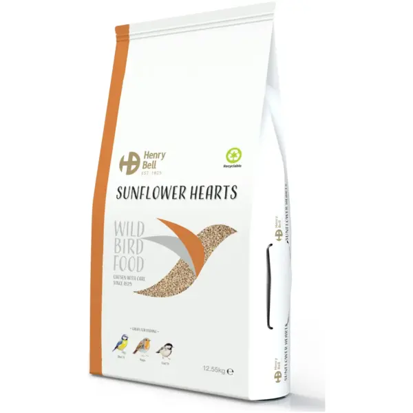 Henry Bell Wild Bird Food Sunflower Hearts 12.55kg