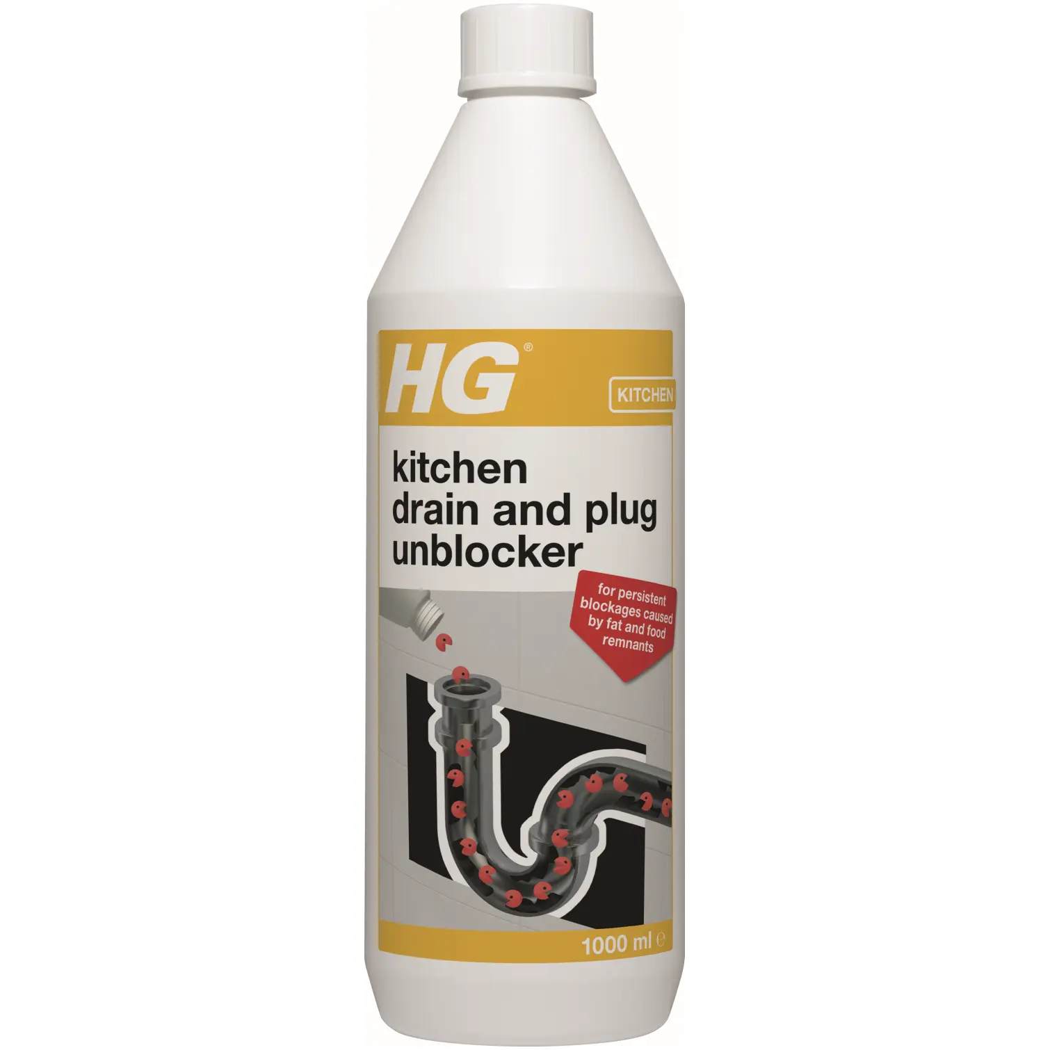 HGH0136 HG Kitchen Drain and Plug Unblocker 1L