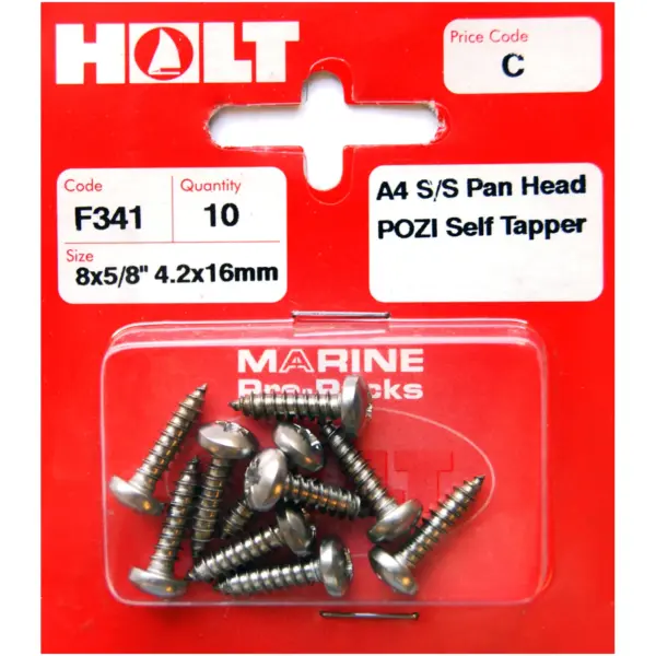 Holt S/Steel Pan Pozi Selftap 4.2x16mm