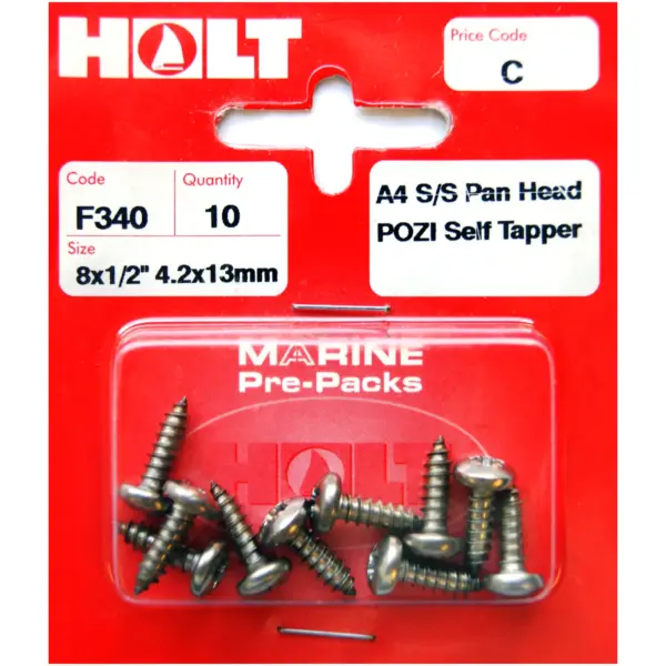 HOL0286 Holt S/Steel Pan Pozi Selftap 4.2x13mm
