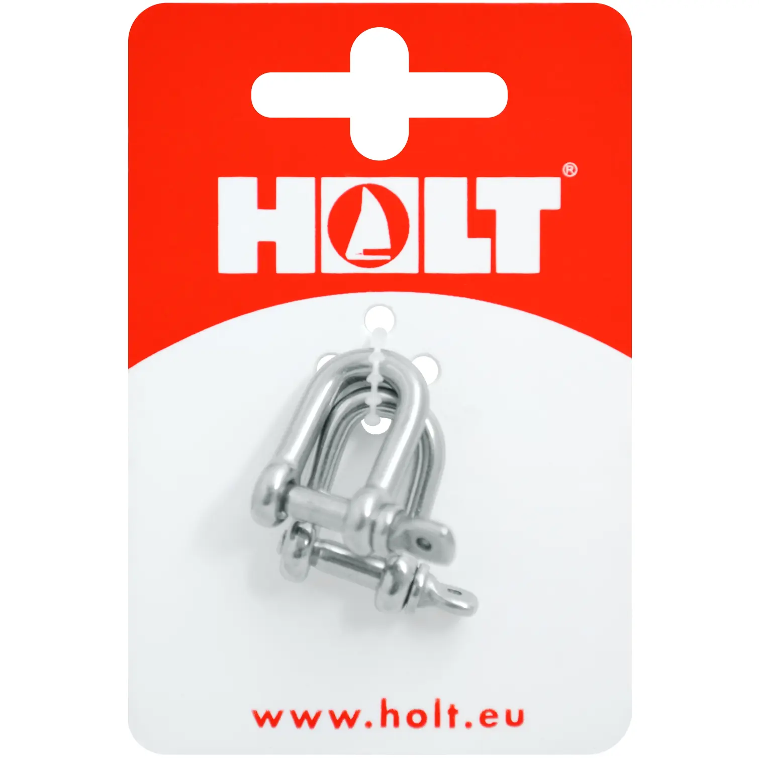 Holt M4 S/Steel D Shackle Card of 2