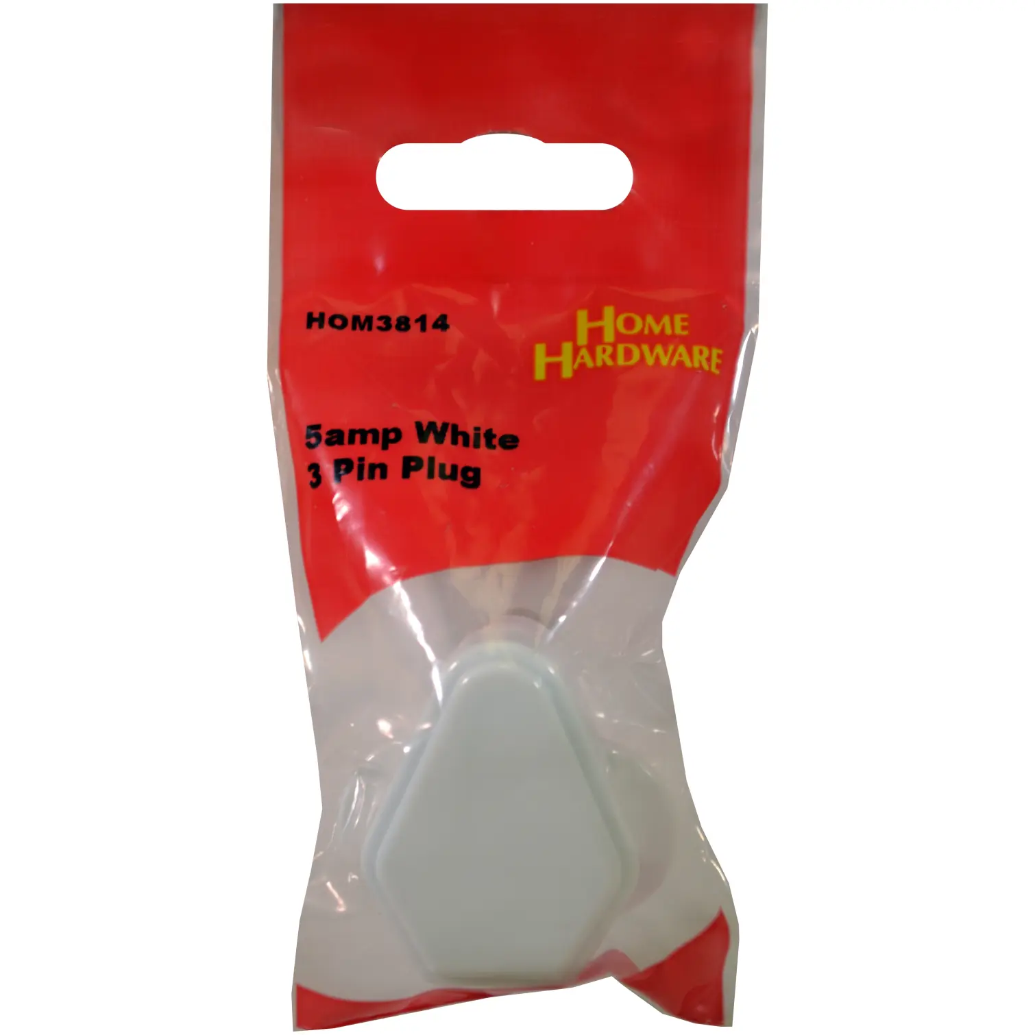 5amp White 3 Pin Plug