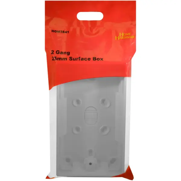 2 Gang 25mm Surface Box