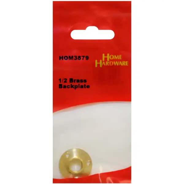 1/2 Brass Backplate