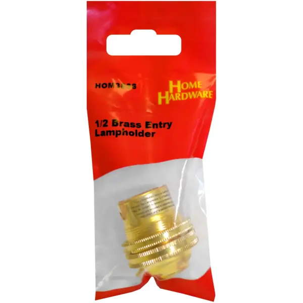 1/2 Brass Entry  Lamp Holder