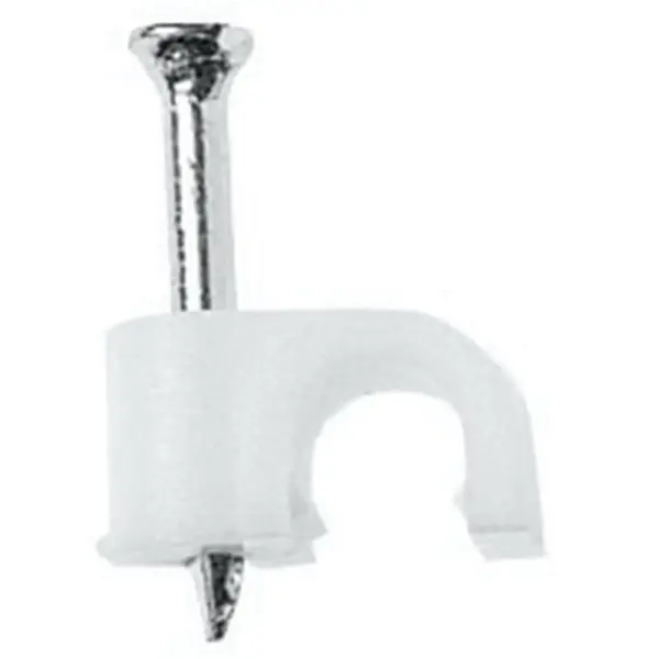 3.5mm Cable Clip White pk20