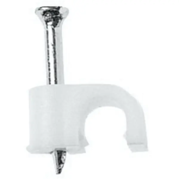 7mm Cable Clips WH pk20
