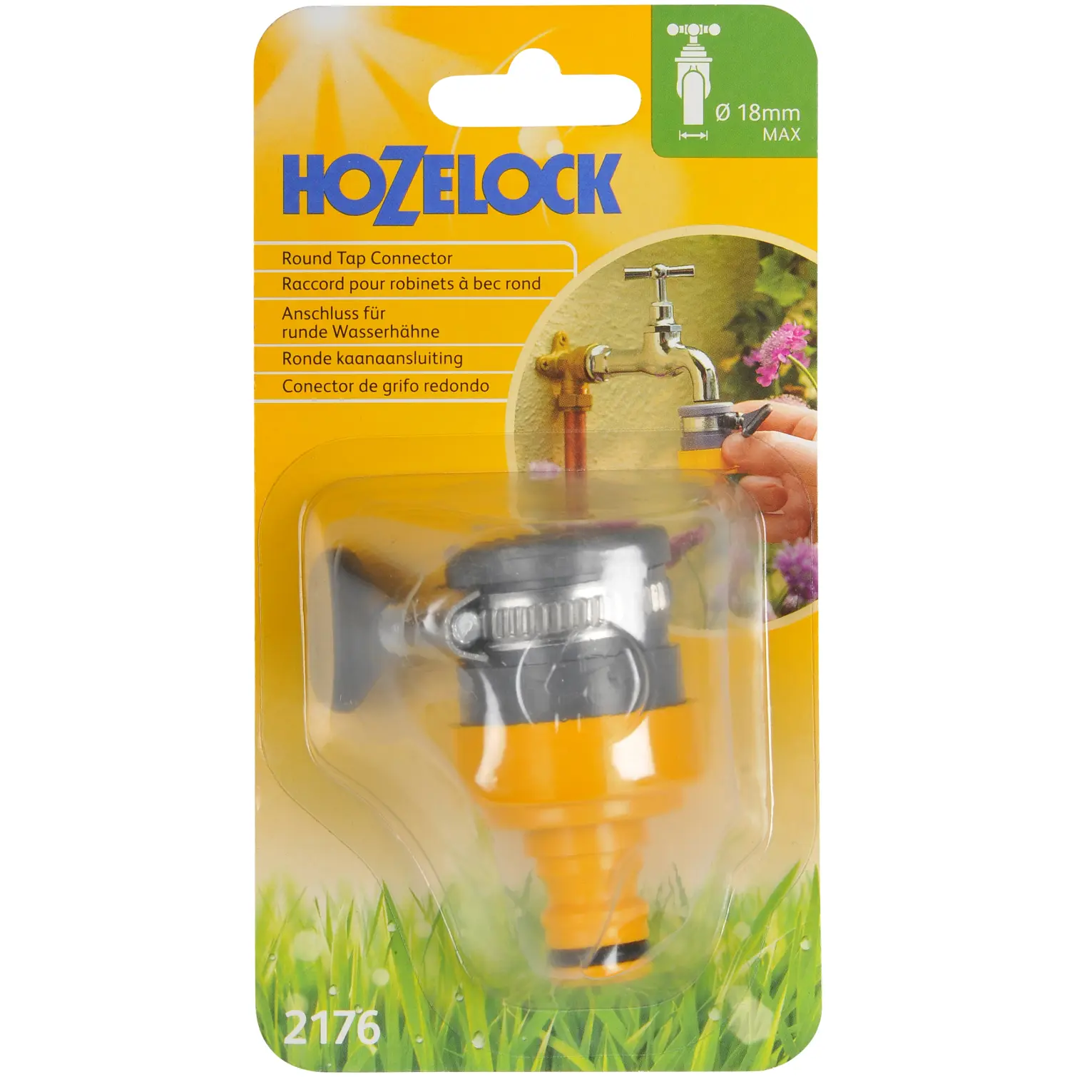 HOS0006_1 Hozelock 2176 Tap Connector Snap-on