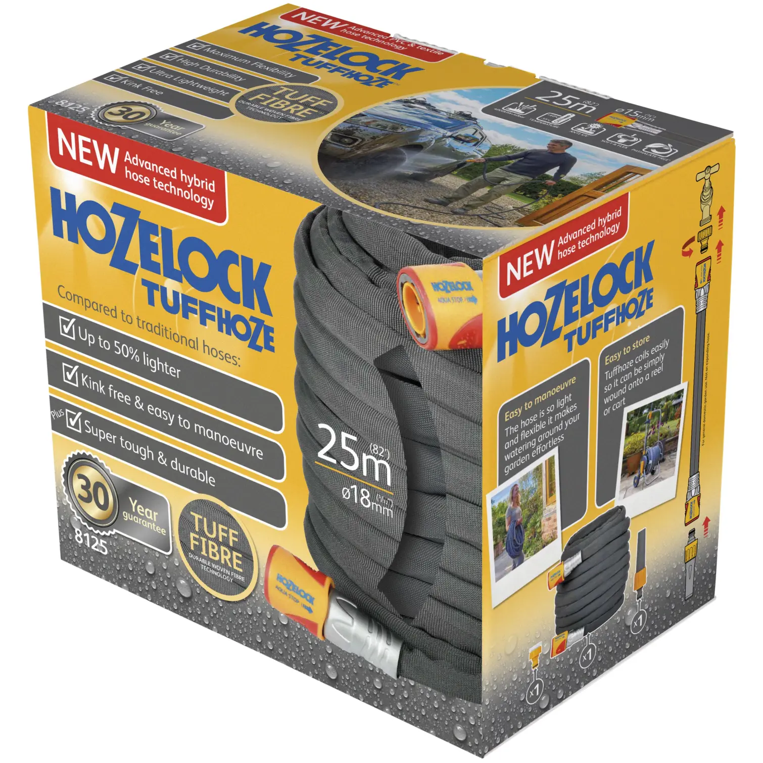 Hozelock 25m (82ft) Tuffhoze