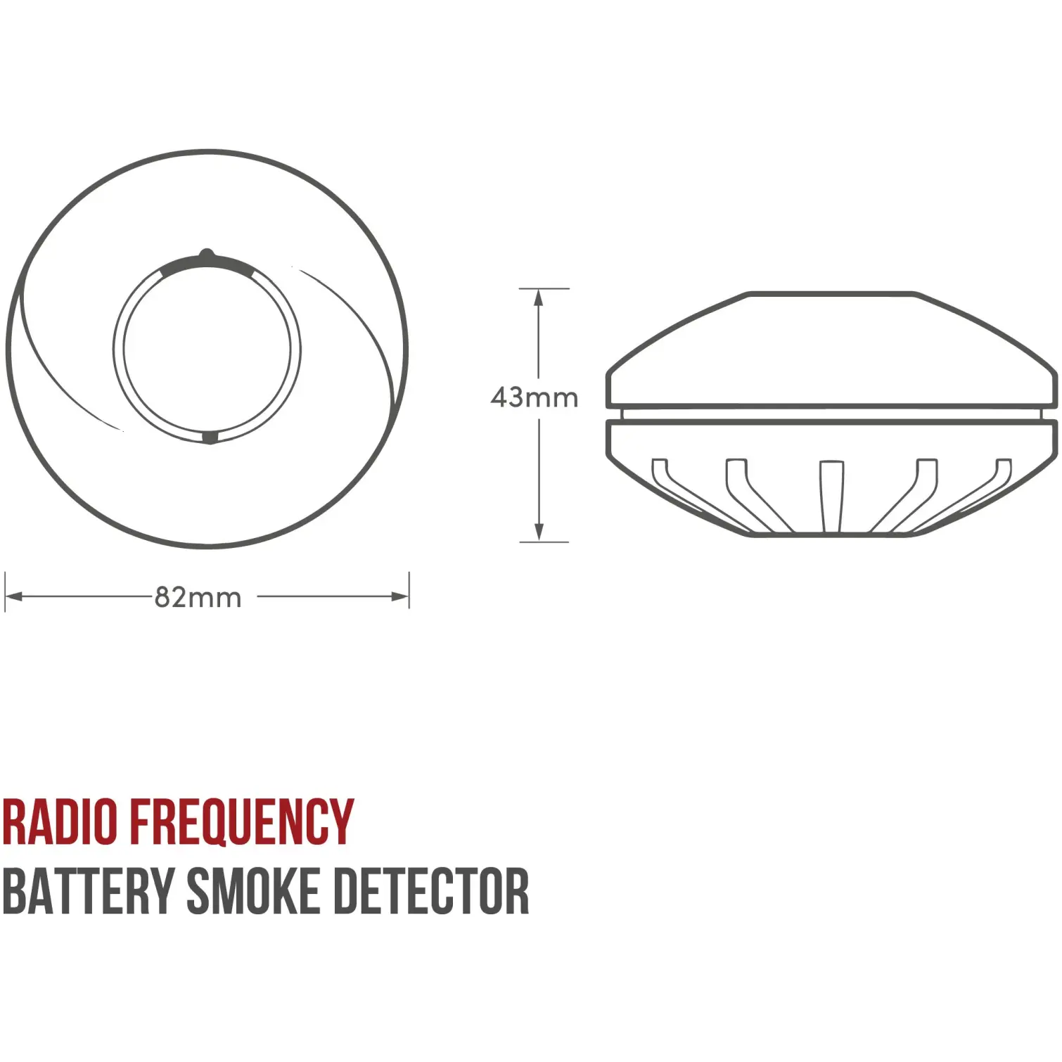 Hispec Compact Interlinked Smoke Alarm