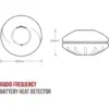 Hispec Compact Interlinked Heat Alarm