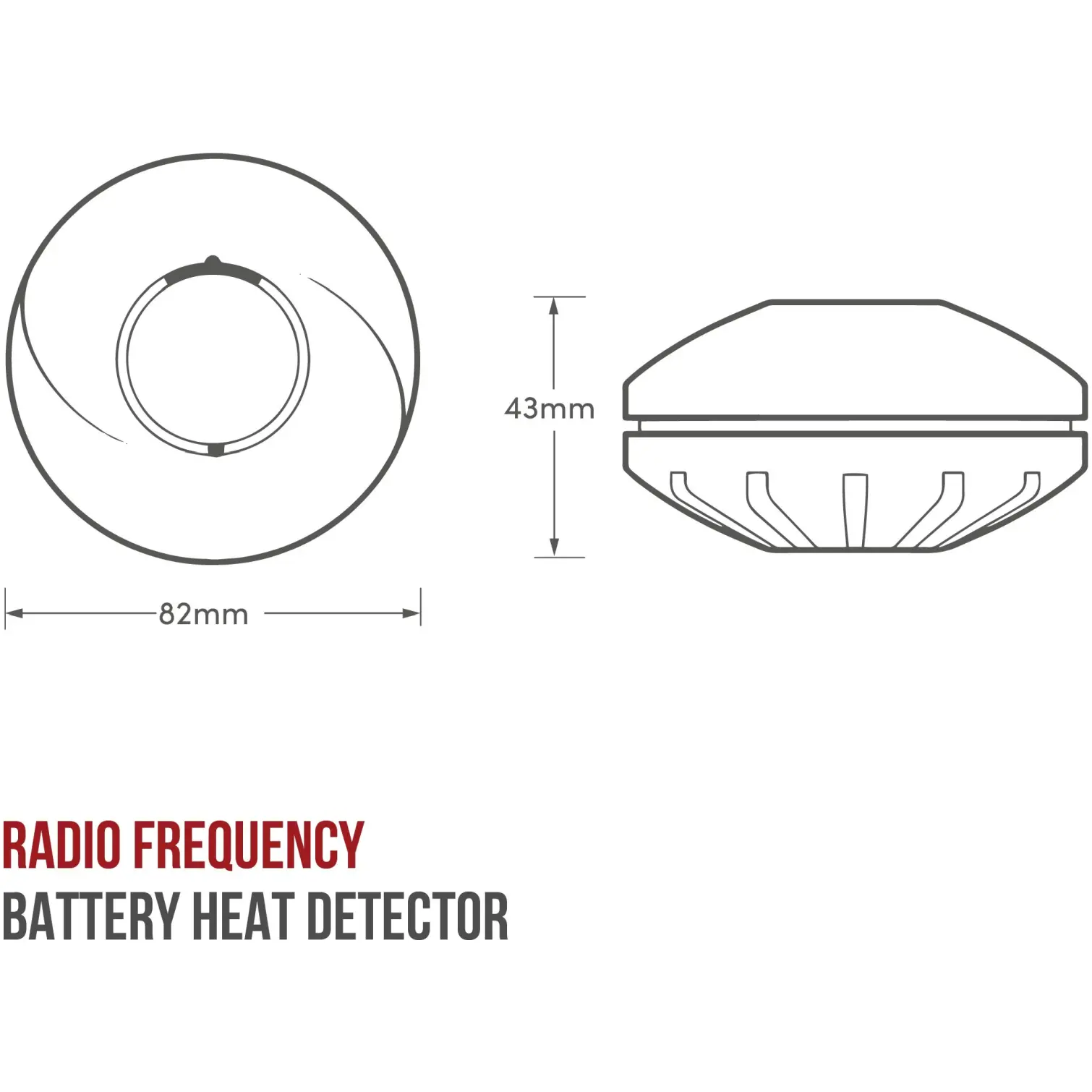 Hispec Compact Interlinked Heat Alarm