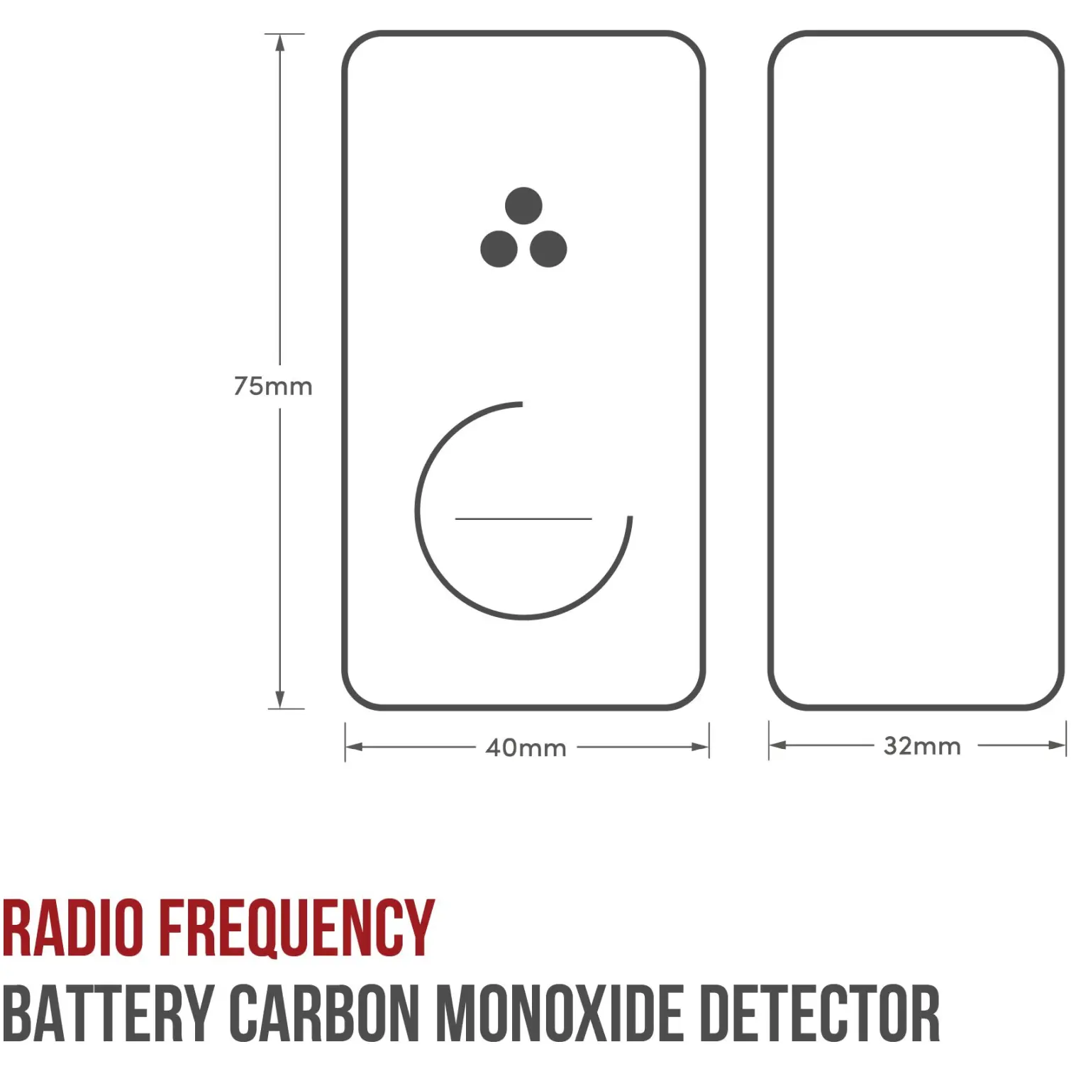 Hispec Compact Interlinked Carbon Monoxide Alarm