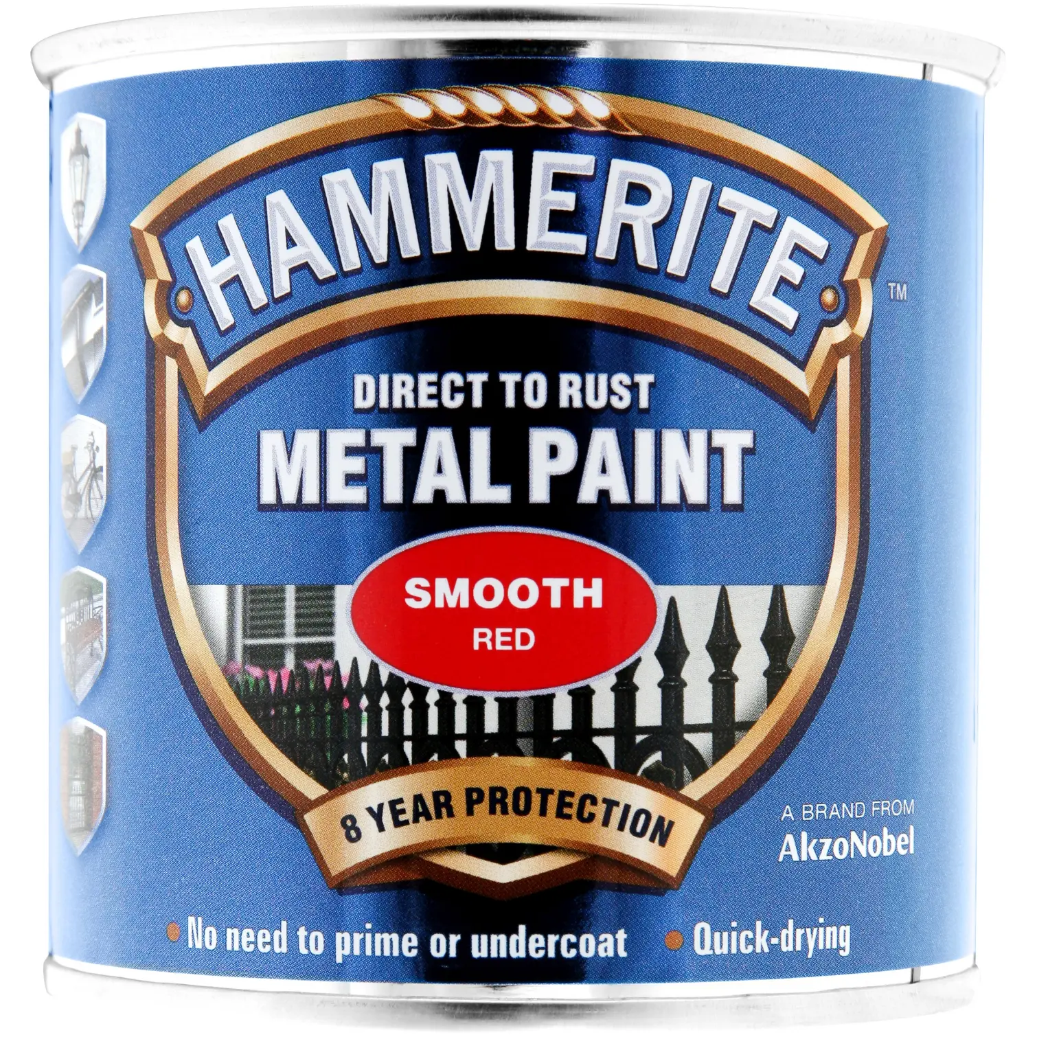 Hammerite Direct to Rust Metal Paint Smooth Red 250ml