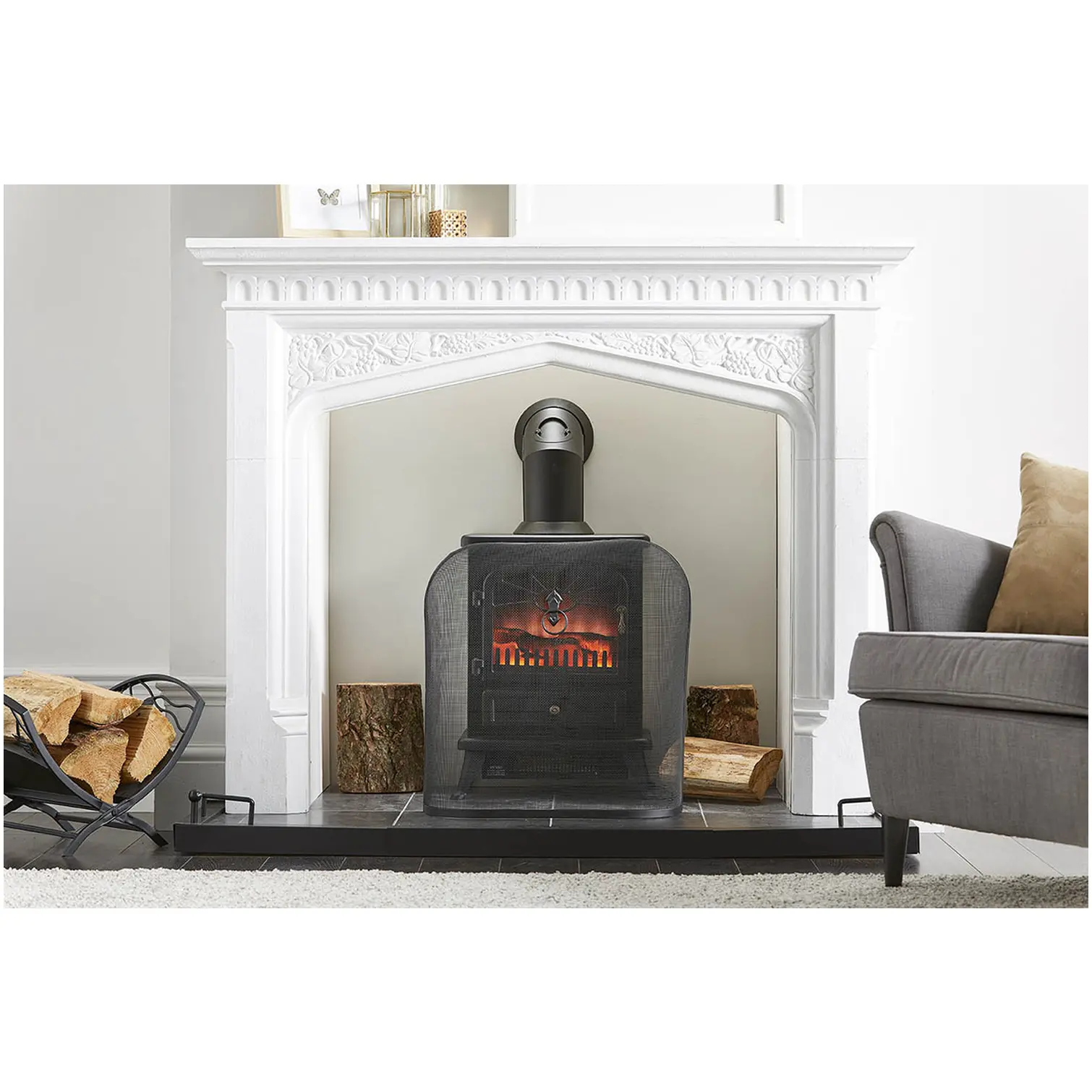 Dome Fire Guard BLACK 540mm