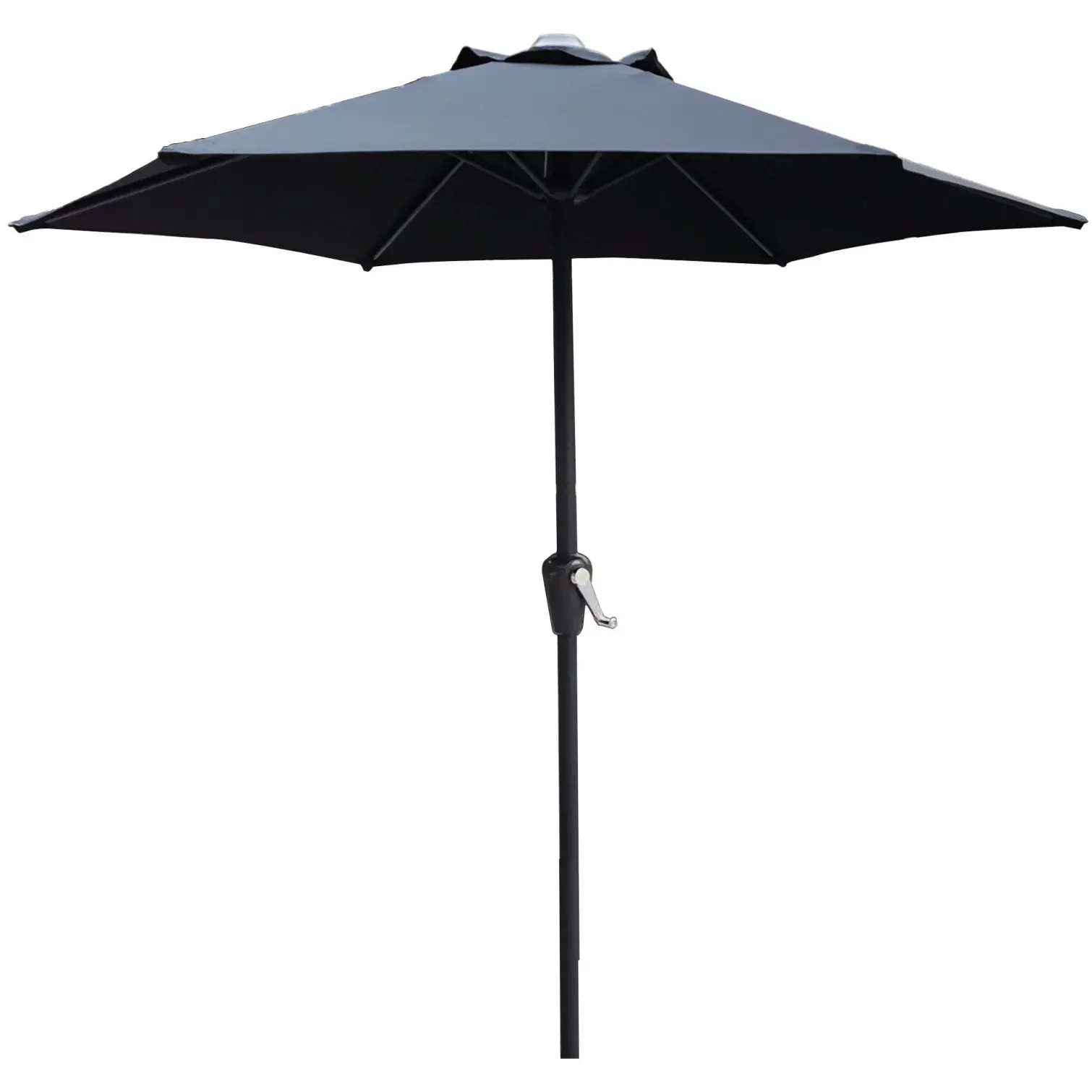 2m Aluminium Parasol Black