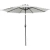 3m Aluminium Parasol Natural