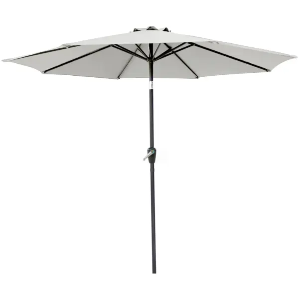 3m Aluminium Parasol Natural