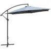 Overhanging Grey Parasol 3m