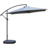 Overhanging Grey Parasol 3m
