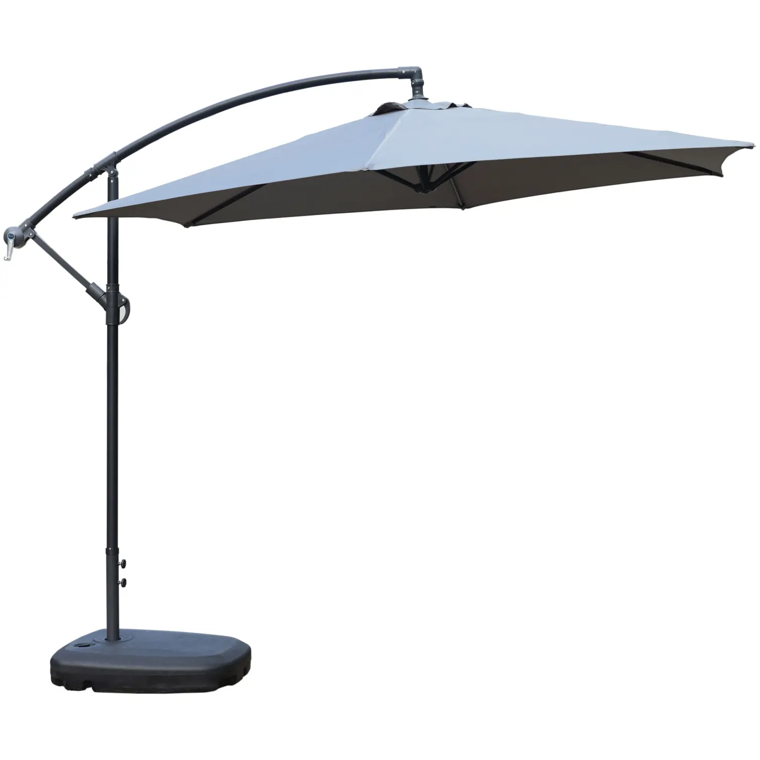 Overhanging Grey Parasol 3m