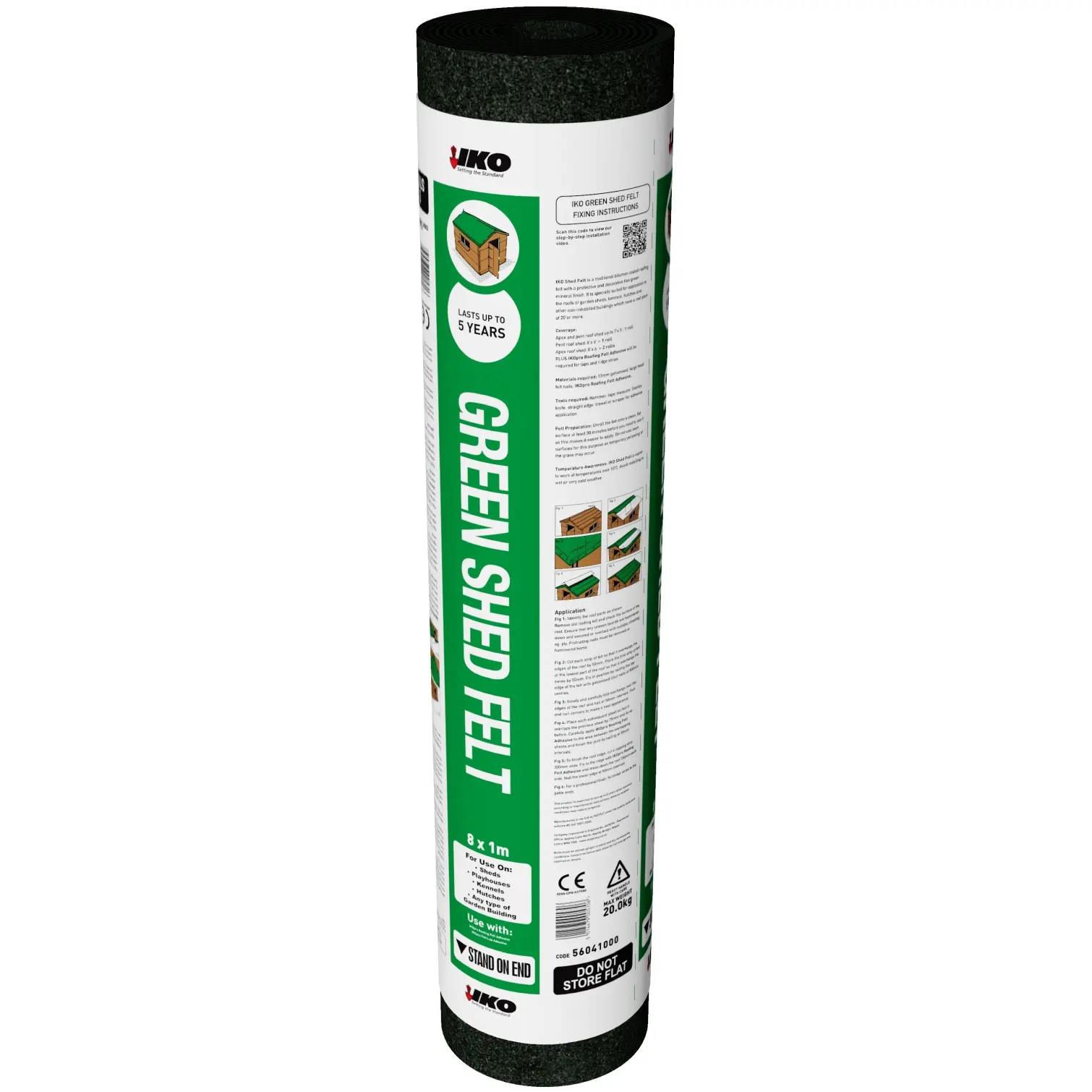 IKO Shed Felt Green 8m x 1m 15kg