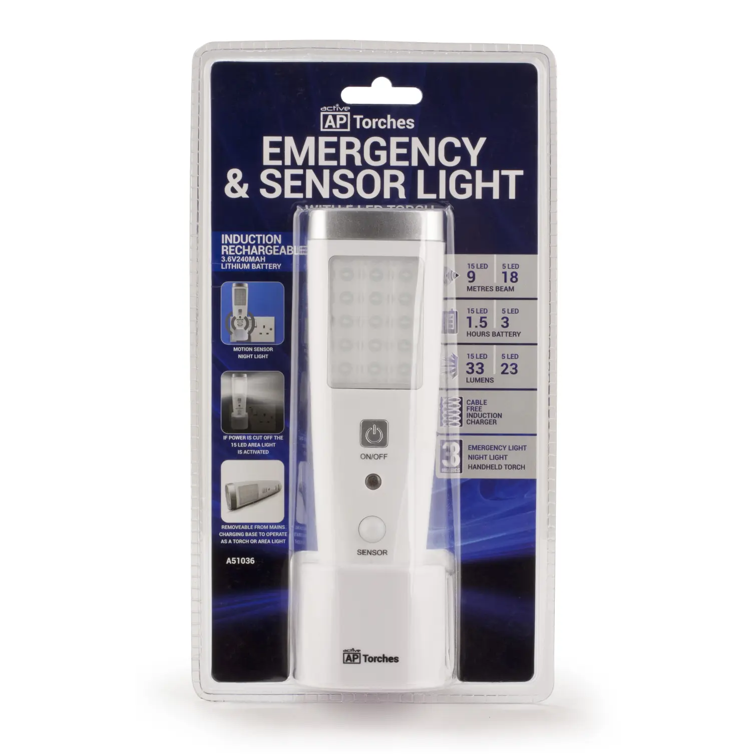 INN0090_1 Active Sensor LED Torch Light