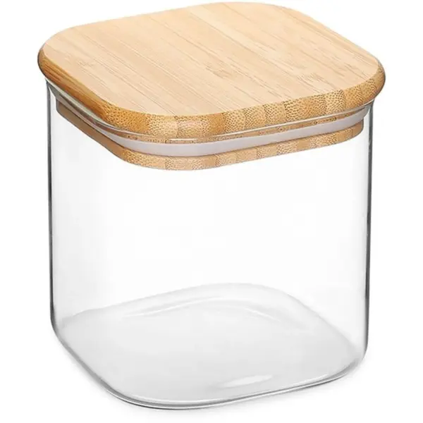 Jomafe Store & Care Line Glass Storage Jar with Bamboo Lid 800ml
