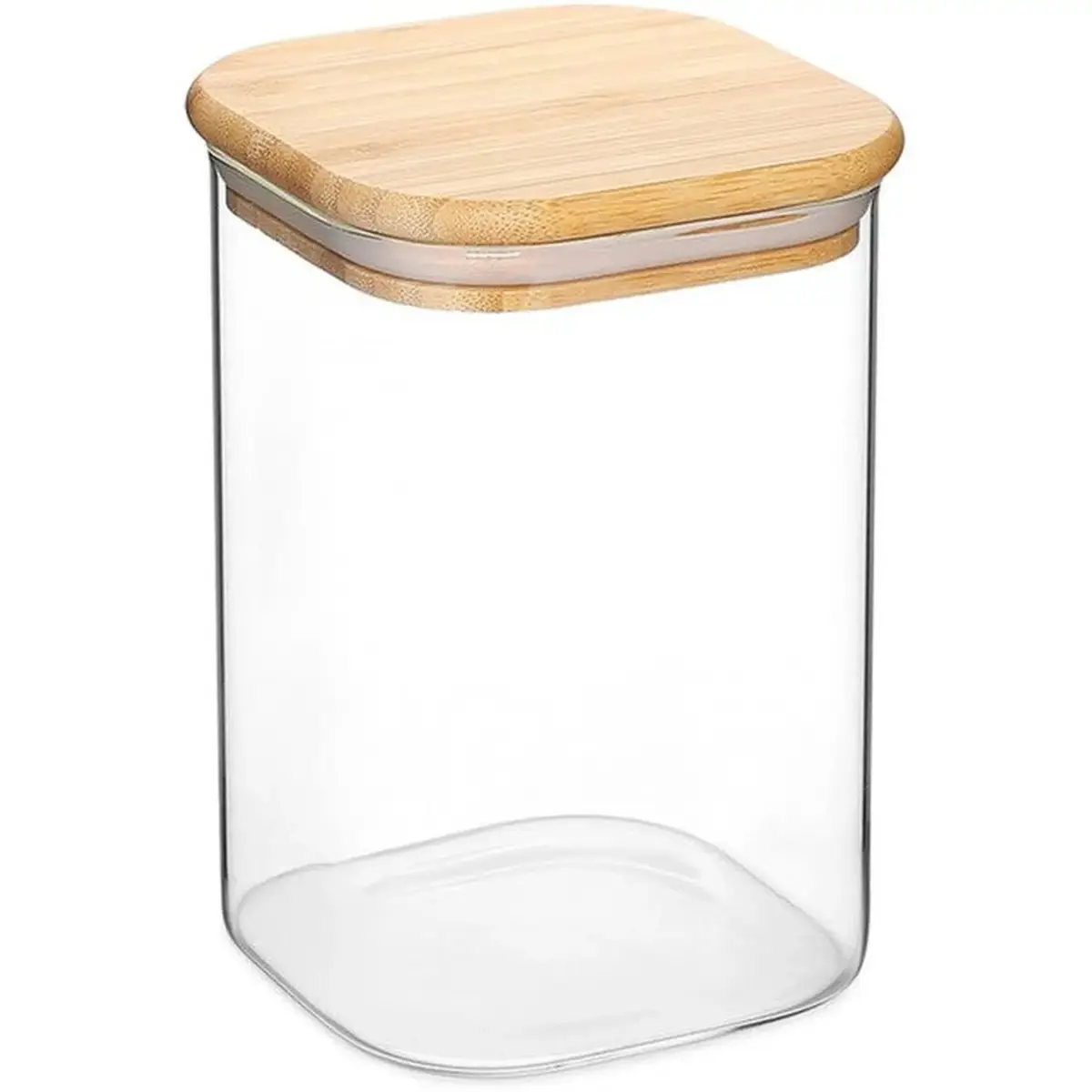 JMF0122 Jomafe Store & Care Line Glass Storage Jar with Bamboo Lid 1100ml