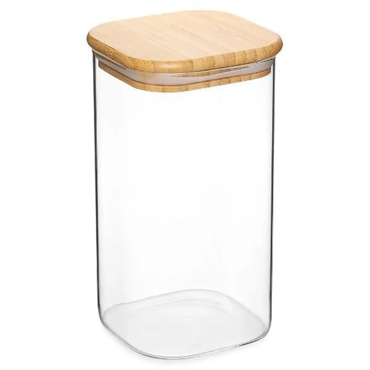 JMF0124 Jomafe Store & Care Line Glass Storage Jar with Bamboo Lid 1400ml