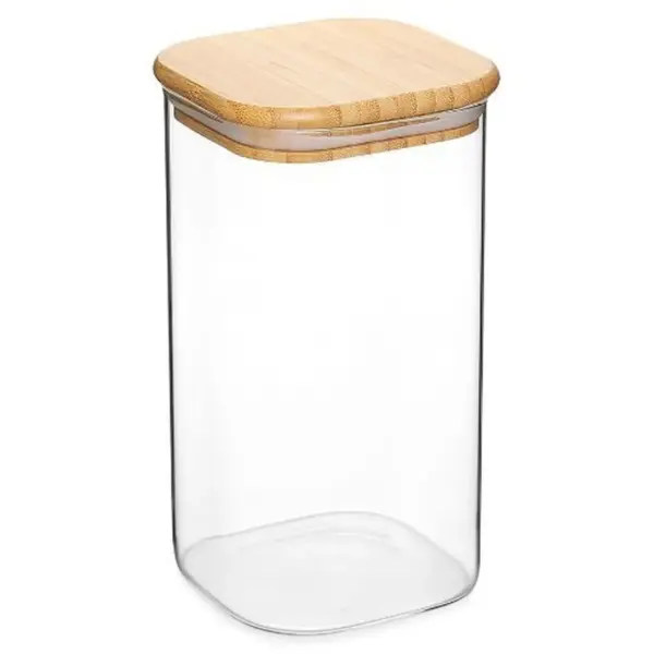 Jomafe Store & Care Line Glass Storage Jar with Bamboo Lid 1400ml