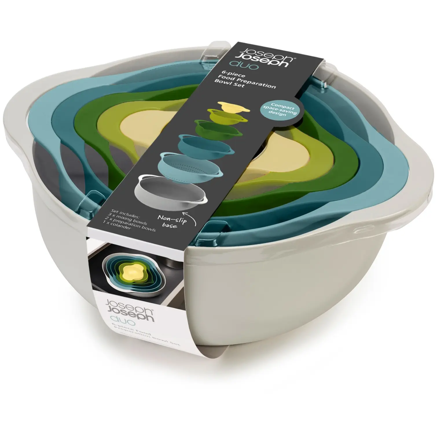 Joseph Joseph Duo 6pc Food Preparation Bowl Set