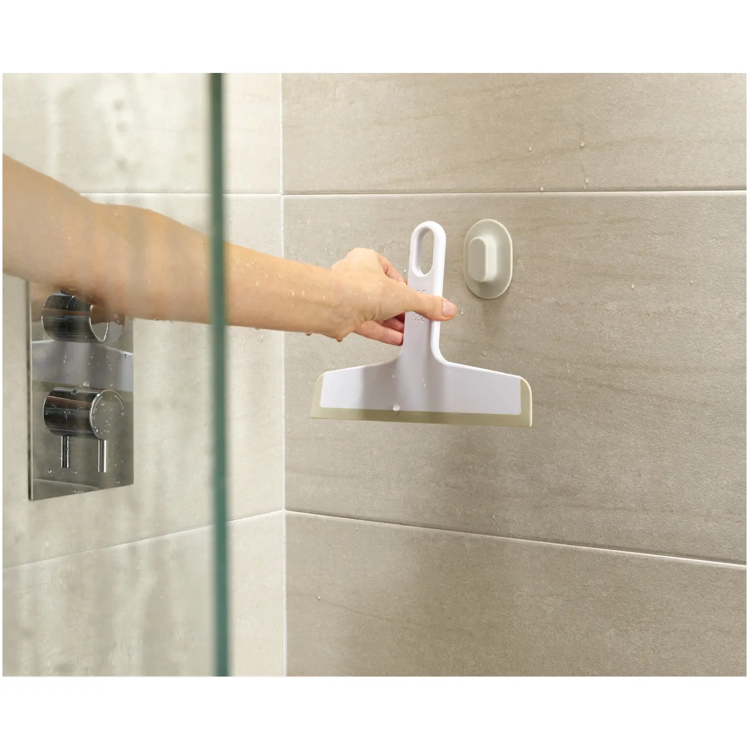 Joseph Joseph Duo Slimline Squeegee With Suction Cup Holder