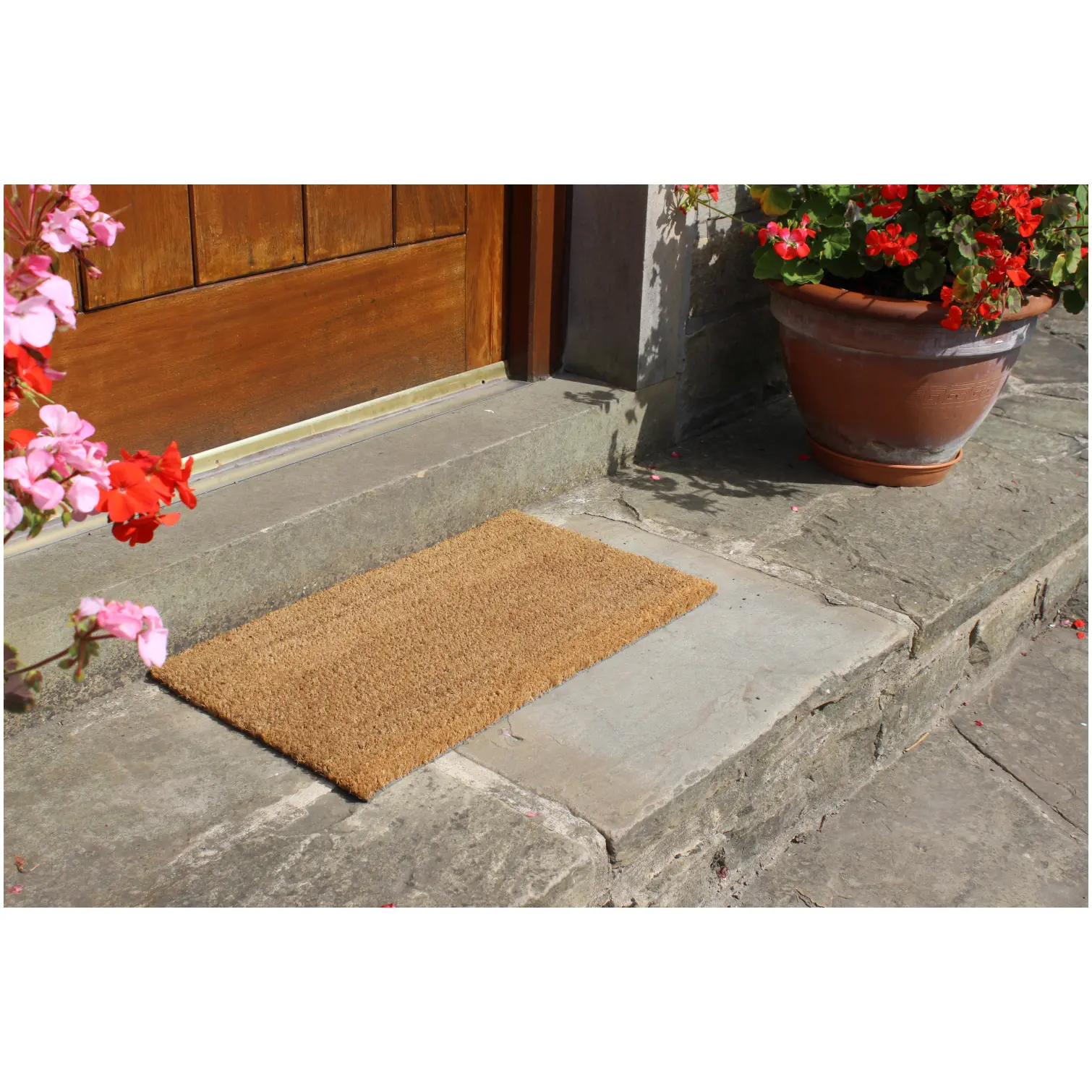 JVL Manor Plain Coir Doormat 60x40cm