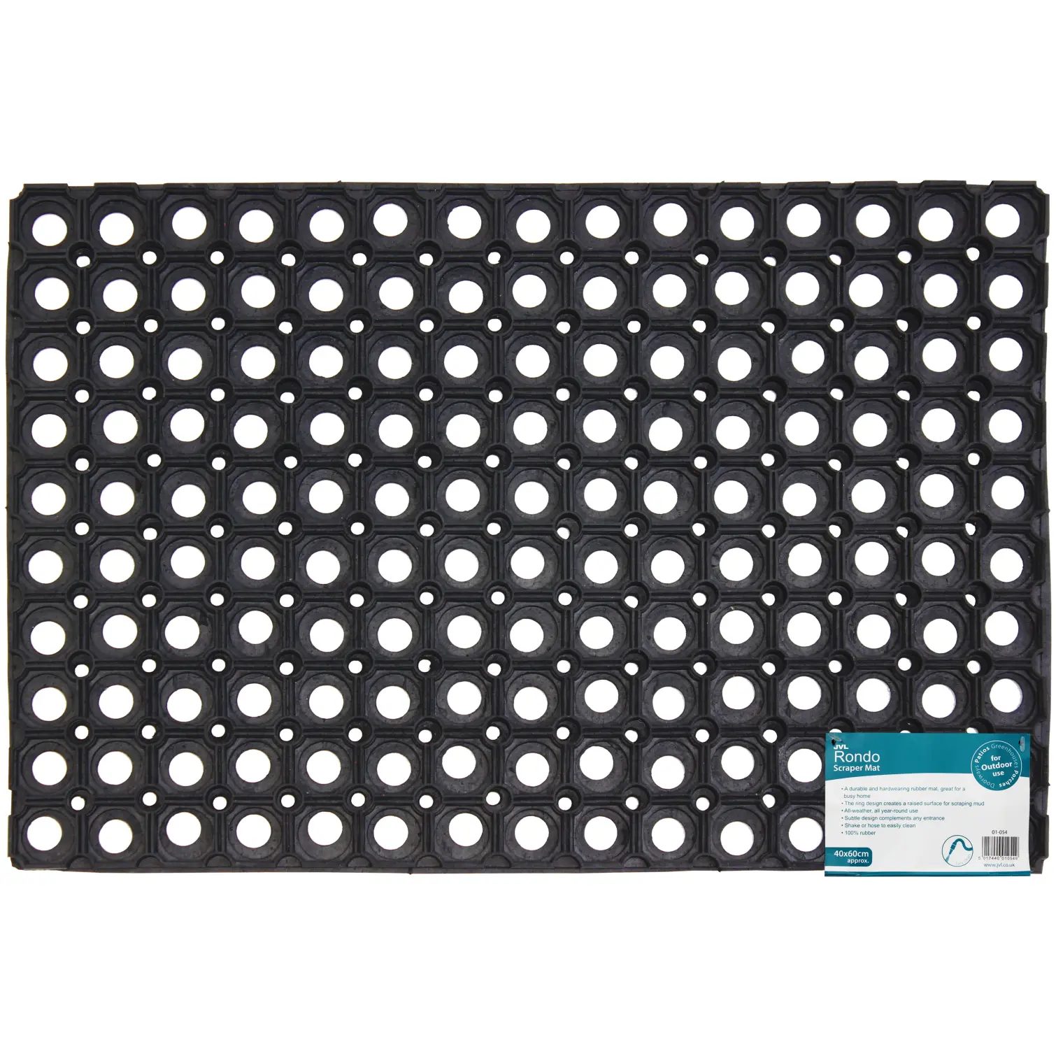 JVL Rondo Rubber Ring Doormat 40x60cm