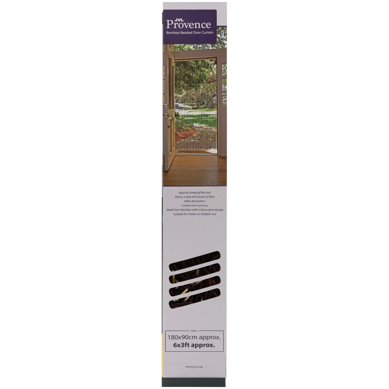 JVL Wooden Bead Door Curtain