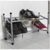 JVL Chrome 2 Tier Extending Shoe Rack