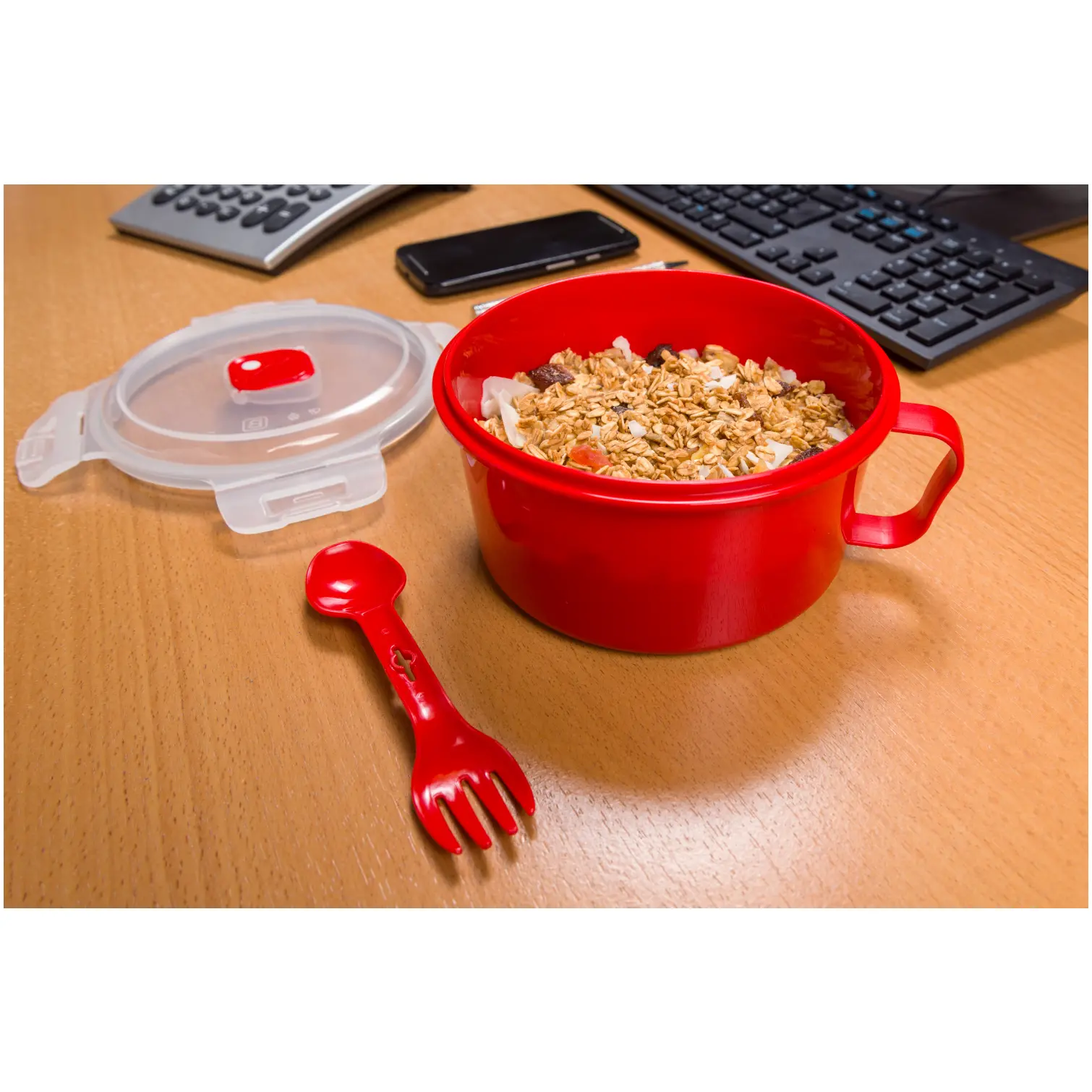 Microwave Bowl With Spork