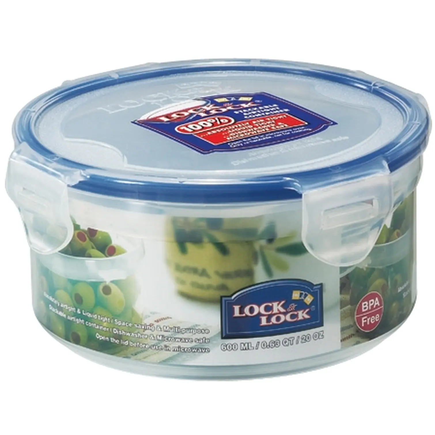 Lock & Lock 600ml Round Dish