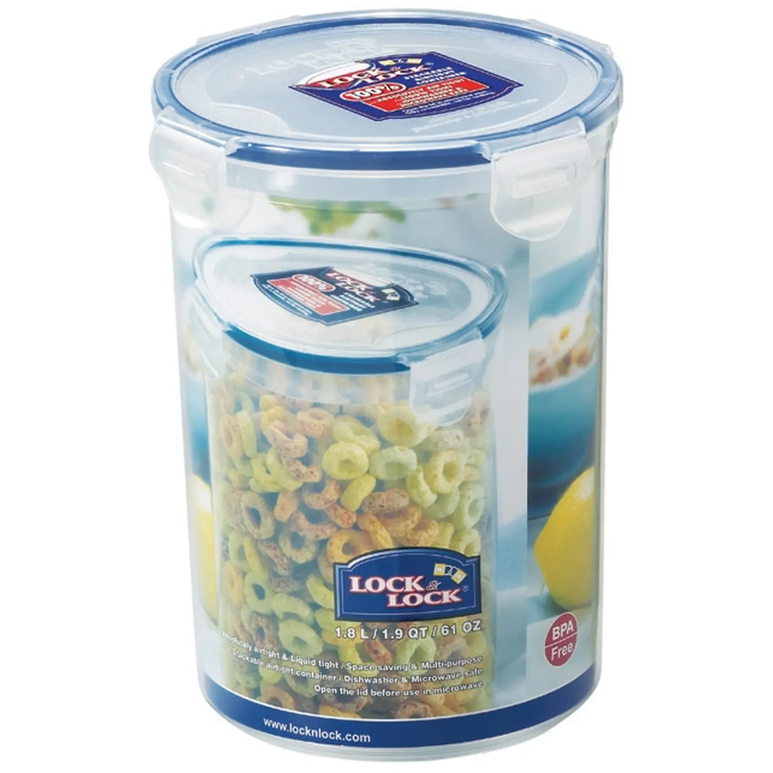 Lock & Lock Round Container 1.8Ltr