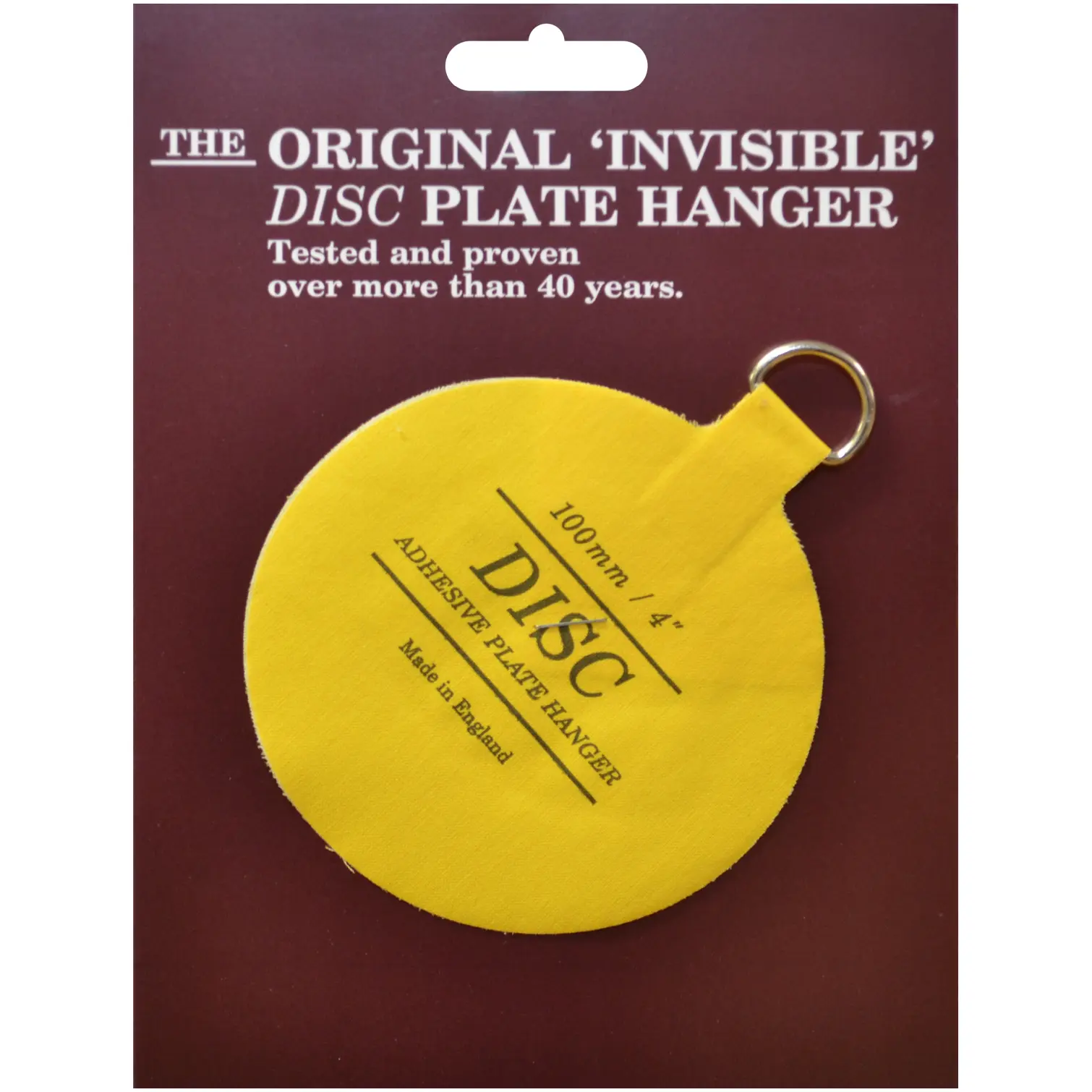 The Original Invisible Disc Plate Hanger 100mm invisible disc plate hanger for hanging plates on a wall