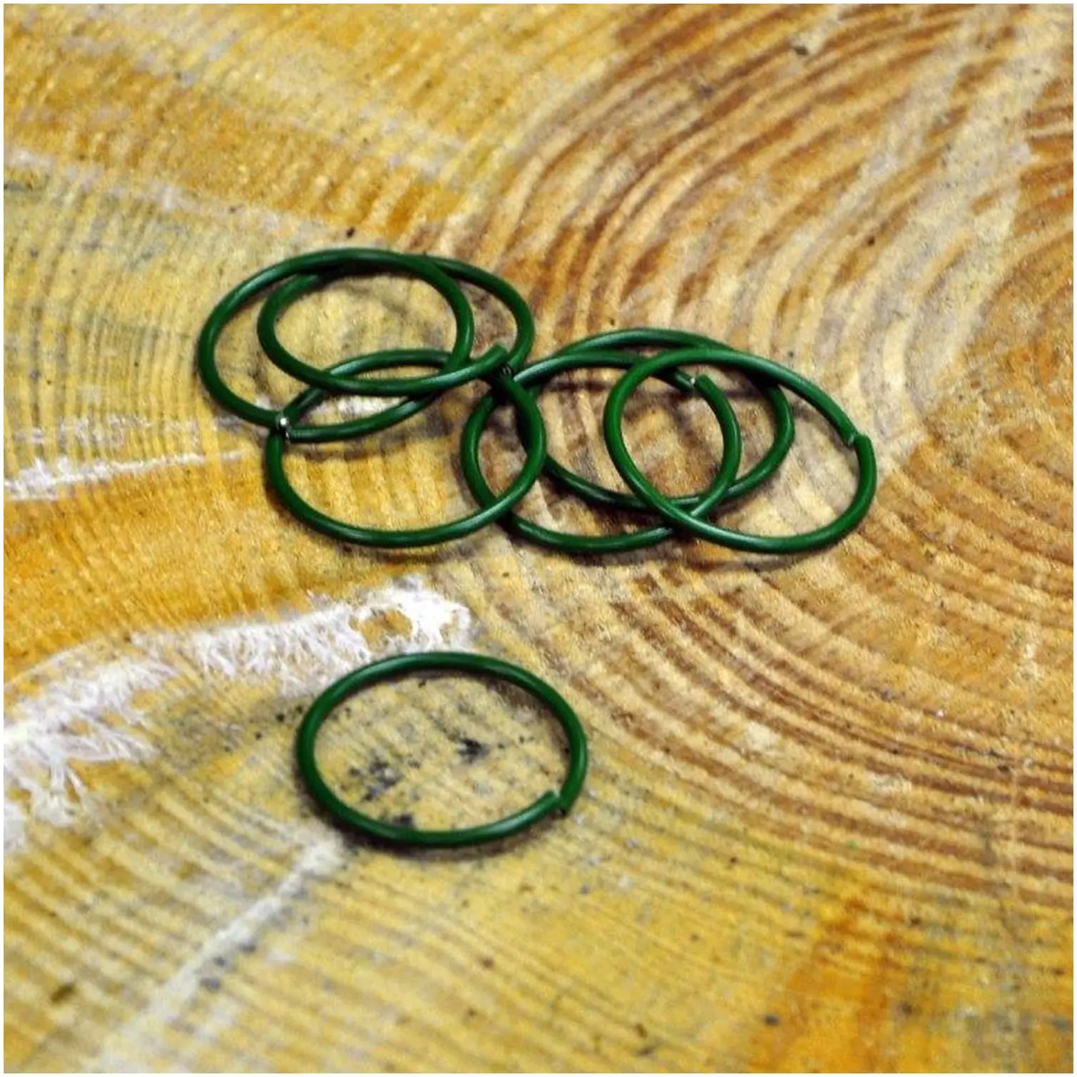 Kingfisher Plant Rings GREEN pk100