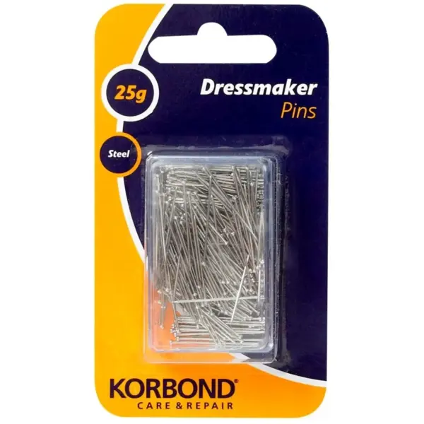 KOR0021 Korbond Steel Dressmaker Pins 25g