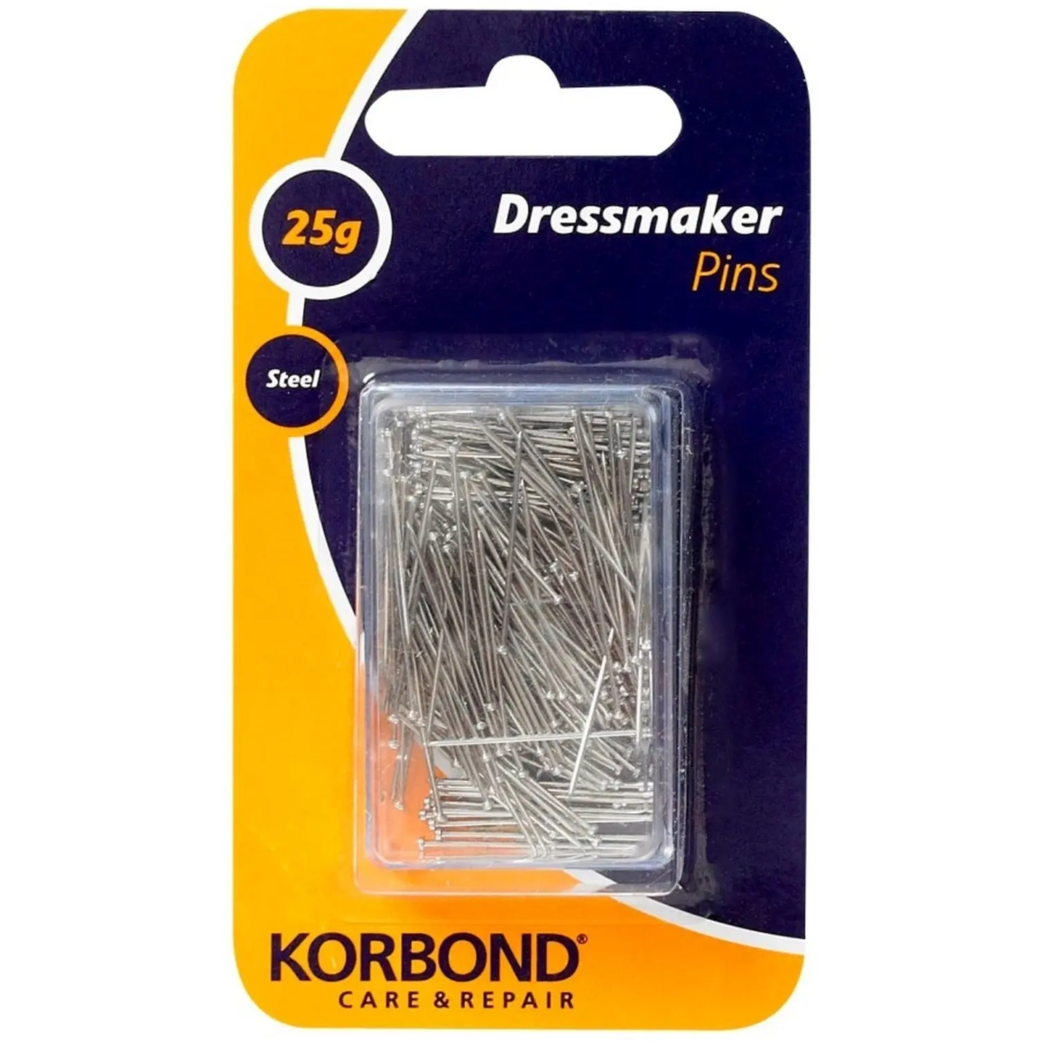 KOR0021 Korbond Steel Dressmaker Pins 25g