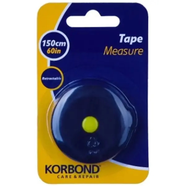 KOR0052 Korbond Retractable Tape Measure 150cm
