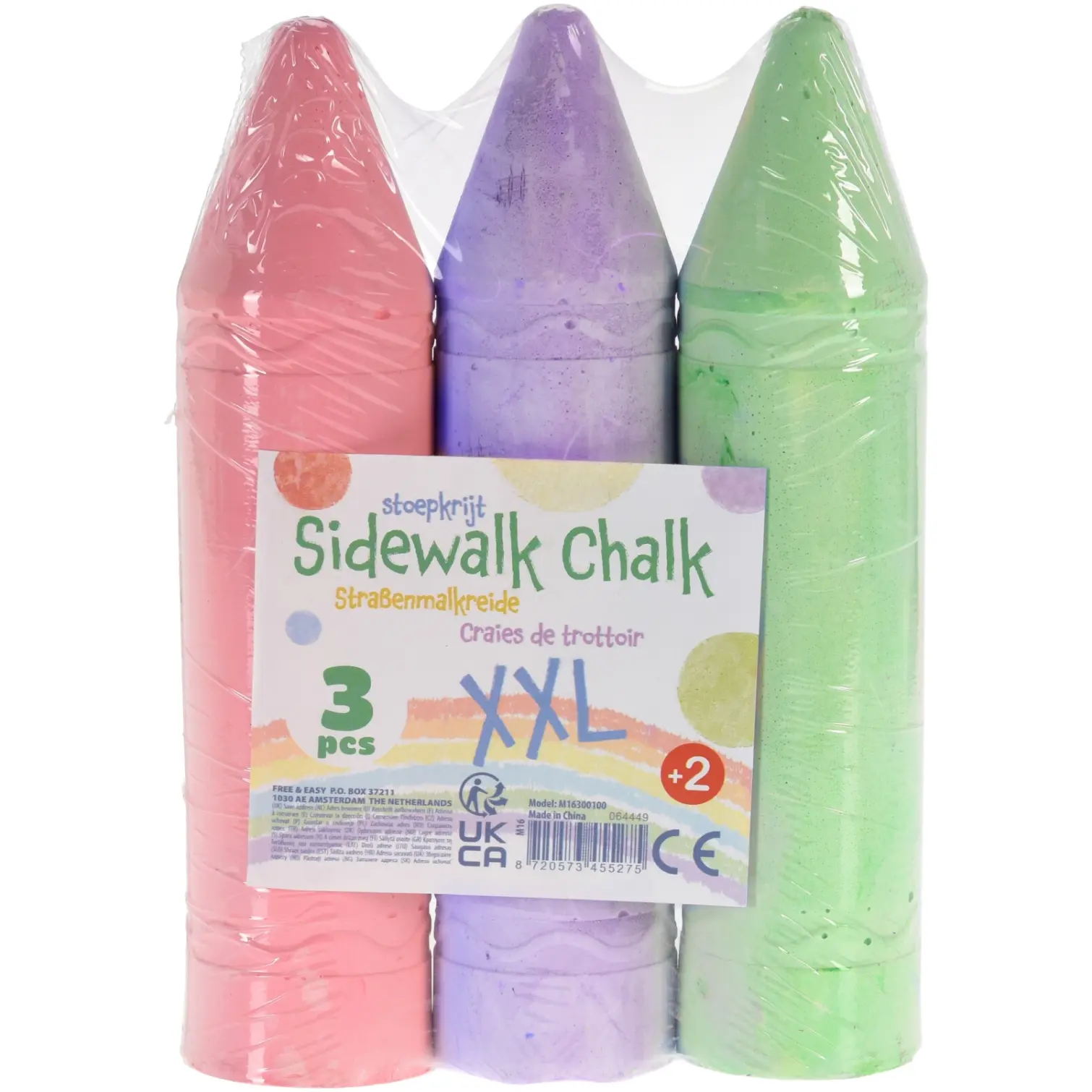 KPN0050_3 Mega Colour Chalk Set of 3