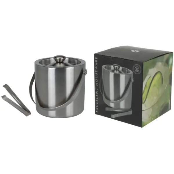 KPN0114 Ice Bucket With Tongs