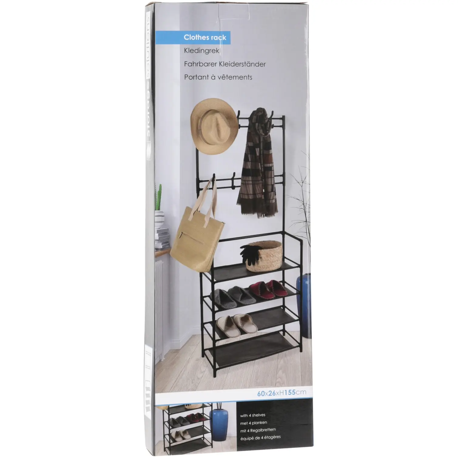 KPN0119_1 Clothing Rack 60x26x155cm